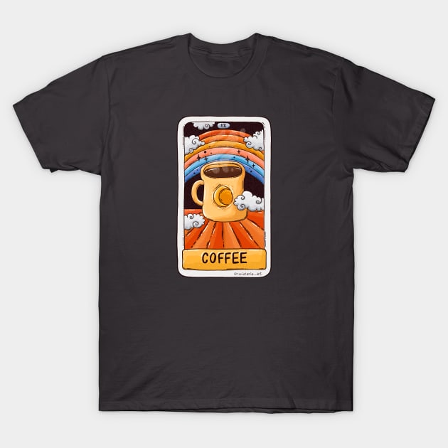 Coffee Card T-Shirt by Tania Tania